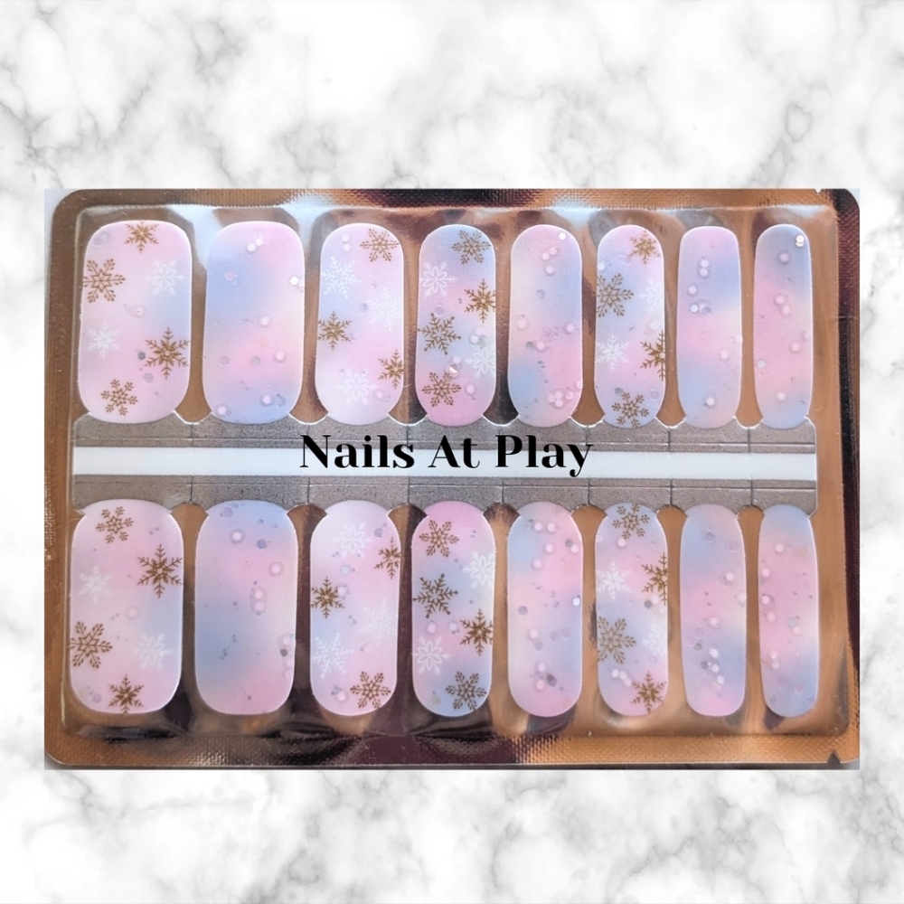 5 for $15 Nail Wraps- Sweet Snowflakes